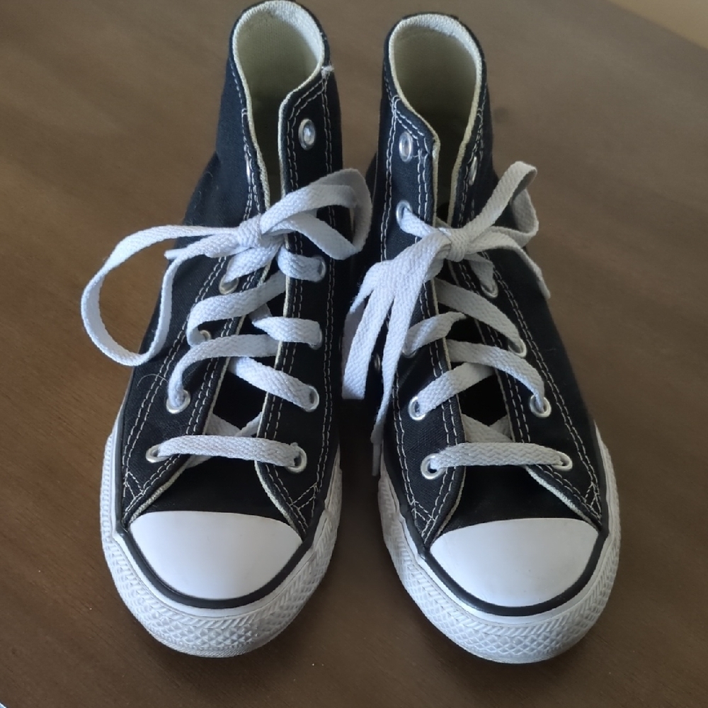 Converse Black and White Kids High-Top Sneakers